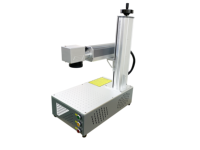 Marcador Láser de Fibra Compacto de Escritorio para Hardware Electrónico con Sistema de Enfoque Automático y Puntero de Punto Rojo