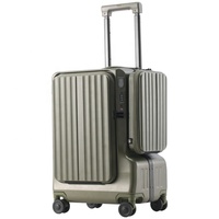 Vente en gros de valises à roulettes DE GER de qualité supérieure, fabriquées en Chine, avec cadre en aluminium, 20, 24, 28 pouces, 8 roues, ensembles de bagages de voyage