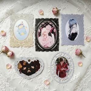 Cartes en papier vintage personnalisées avec dentelle, embellissements pour scrapbooking, décoration de journal - Product Image 4