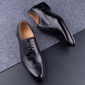 Chaussures de luxe en cuir, semelle en caoutchouc, légères, respirantes, pour le bureau, de créateur, haute qualité - Product Image 3