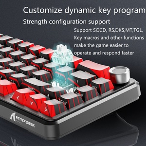 Tấn Công Cá Mập X65prohe Ba Chế Độ RGB Trục Từ Bàn Phím Cơ Khí Đường Viền Bên Khắc Có Dây 8K Bàn Phím Không Dây - Product Image 4