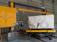 Machine de découpe de pierre Xianda à fil diamanté CNC automatique, avec coupe-bords rotatif à 360°, moteur 15 kW 380 V, certifiée CE pour le granit