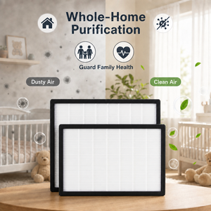 Ensemble de filtres <span class=keywords><strong>HEPA</strong></span> au charbon actif de remplacement <span class=keywords><strong>pour</strong></span> <span class=keywords><strong>purificateur</strong></span> <span class=keywords><strong>d</strong></span>'<span class=keywords><strong>air</strong></span> FZ-F30HFE/FZ-F30DFE, lot de 2, usage domestique, respectueux de l'environnement - Product Image 6