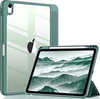 Étui de protection en acrylique pour iPad 10.2 2022 avec emplacement pour stylet, coque transparente en PC, antichoc, protection triple pour Apple iPad