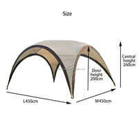 Dôme de jardin de grande taille en gros, tente de jardin, auvent, une chambre, protection contre le soleil et la pluie, abri pour le camping en plein air