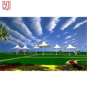 Outdoor Large Pdvf <b>Umbrella</b> Tensile Canopy Membrane Structure Landscape Shed <b>Tent</b> - Product Image 6