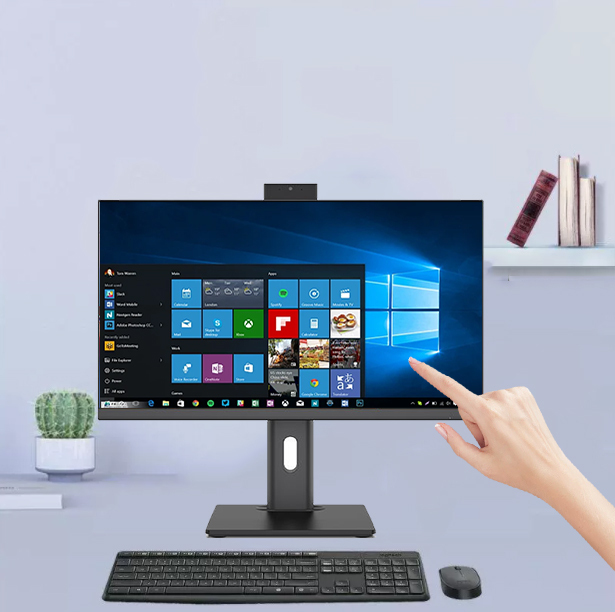 Factory Custom Gaming All-in-One PC 23.8/27 Inch I3/I5/I7 Touch Screen Monitor Windows 7/8/10 Built-in WiFi 1-Year Warranty