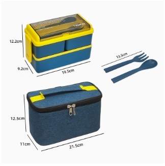 Bleu avec sac