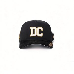 New Arrival Factory High Quality 5 Panel Curved Brim Angel Pattern Cotton Gorras 3D Embroidery Puff Logo Structured <b>Baseball</b> <b>Cap</b> - Product Image 2