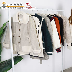 Chaqueta Corta de Segunda Mano KingAAA con <span class=keywords><strong>Detalles</strong></span>, Chaqueta de Tweed Corta Vintage para Mujer, Abrigo Informal Retro para Invierno - Product Image 2