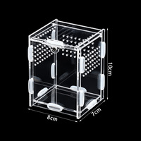 Terrarium pour reptiles en acrylique transparent personnalisé avec vue à 360° et ventilation multi-directionnelle pour grenouilles cornées, araignées, scorpions