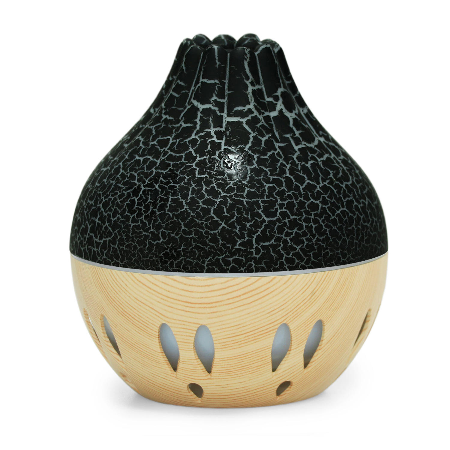 Motif craquelé blanc YX-019A grain de bois foncé