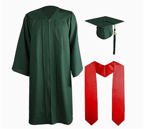 Toga y Birrete de Graduación Negros para Adultos al por Mayor con Borla 2026, Uniforme Escolar, Togas y Birretes de Graduación - Product Image 3