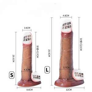 Dildo di Silicone liquido enorme con telecomando giocattoli sessuali per donne che vibrano Dildo con riscaldamento - Product Image 1