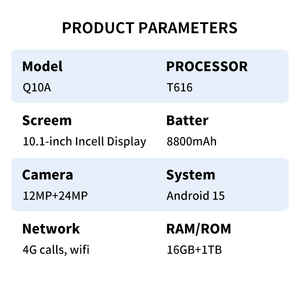2026 Factory Price Q10A 10.1 Inch 16GB+512GB Storage <b>Tablet</b> PC Android 14 with Keyboard Case Pen Mouse for Adults Business Work - Product Image 4