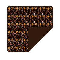 Selimut Bayi Bambu Dua Sisi Motif Bunga Botani Vintage Kustom, Cetakan Bunga Warna Gelap yang Dipersonalisasi, Selimut Lembut untuk Bayi Baru Lahir