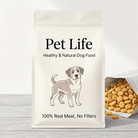 Sachet Doypack Multi-Structure Qualité Alimentaire avec Fermeture Éclair Gaufrée, Isolation des Odeurs, Extrusion Facile pour Granulés Alimentaires pour Animaux de Compagnie