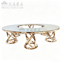 Table Serpentine Métallique Moderne la Plus Vendue – Vente en Gros Usine de Mobilier de Mariage et Ensembles de Salle à Manger Commerciale pour Banquets et Événements