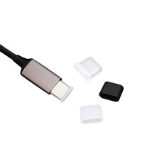 Cache-poussière pour câble de charge et de données USB-C mâle Apple, et cache-poussière Micro USB Android