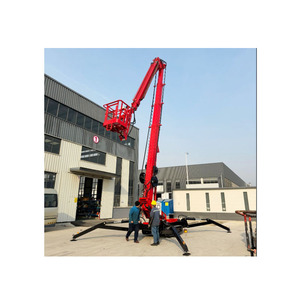 8-25m קרוון המפרק בום מעלית פלטפורמה חשמלית הידראולית חיצונית עבודה אווירית נגררת בום המבטא בום - Product Image 1