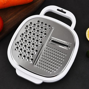 Ensemble d'ustensiles de cuisine en acier inoxydable écologique, râpe à fromage ergonomique, boîte à couvercle, coupe-légumes, outil à salade, pomme de terre, carotte, légumes - Product Image 1