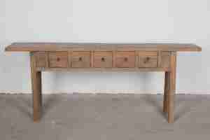 Fabricación de fábrica, mesa de pino de madera duradera para uso doméstico, mesa de madera de altura fija - Product Image 2