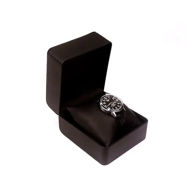 Luxus uhr Organizer Box Luxus Hochwertige Kunststoff PU Leder Samt Futter Uhren box mit Kissen