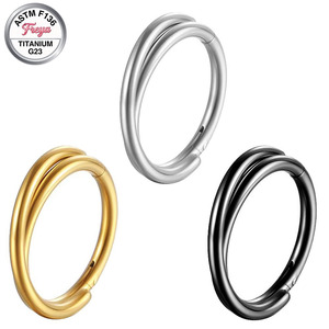 Orecchini a Cerchio Freya Classic Fashion in Titanio <span class=keywords><strong>per</strong></span> Donna, <span class=keywords><strong>Anello</strong></span> da Naso <span class=keywords><strong>Helix</strong></span> Snug con Diamante, <span class=keywords><strong>Anello</strong></span> Placcato Oro - Product Image 3