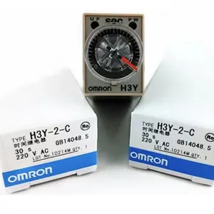 H3Y-2-C 12VDC 220VAC 110VAC Delay Timer Relay Switch 0 - 30 Minute/Seconds Adjustable 5A 8PIN