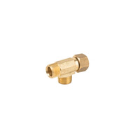 Adaptateur de tuyau en t fileté, 3/8 "avec branche en laiton X 1/4", arrosage de l'adaptateur