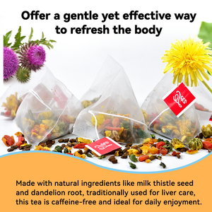 Chinaherbs karışımlı süt devedikeni çay bitkisel besleyici karaciğer yağ ve alkollü karaciğer stres 21 torba için temizlemek - Product Image 6