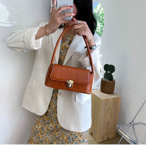 Nuova Borsa da Donna alla Moda in Stile Coreano, Materiale PU, Borsa a Tracolla con Chiusura, Versatile Borsa a Mano e Sottobraccia per Signora - Product Image 6