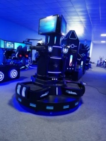 Simulateur de jeu VR interactif NINED, chaise rotative à 360 degrés, machine de mouvement intérieure, métal durable, capacité 100-500 kg, 3 places
