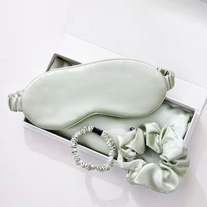 Wholesale Custom 100% Real 16/19/22/25 Momme Organic 6A Mulberry Silk <b>Sleep</b> <b>Mask</b> Set Eye Health Care - Product Image 1