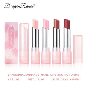 Dragon Ranee <span class=keywords><strong>4</strong></span>-Farben Warme Lippenstifte Jelly-Farbe Lippenstift Feuchtigkeitsspendend Nicht Leicht Verblassend Niedlicher Rosa Farbiger Lippenstift - Product Image 5