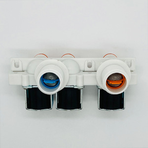 Washing Machine <b>Water</b> <b>Valve</b> 2 Inlet 3 Outlet <b>Solenoid</b> <b>Valve</b> Electric Steel Household Part Number 332900220303 - Product Image 3