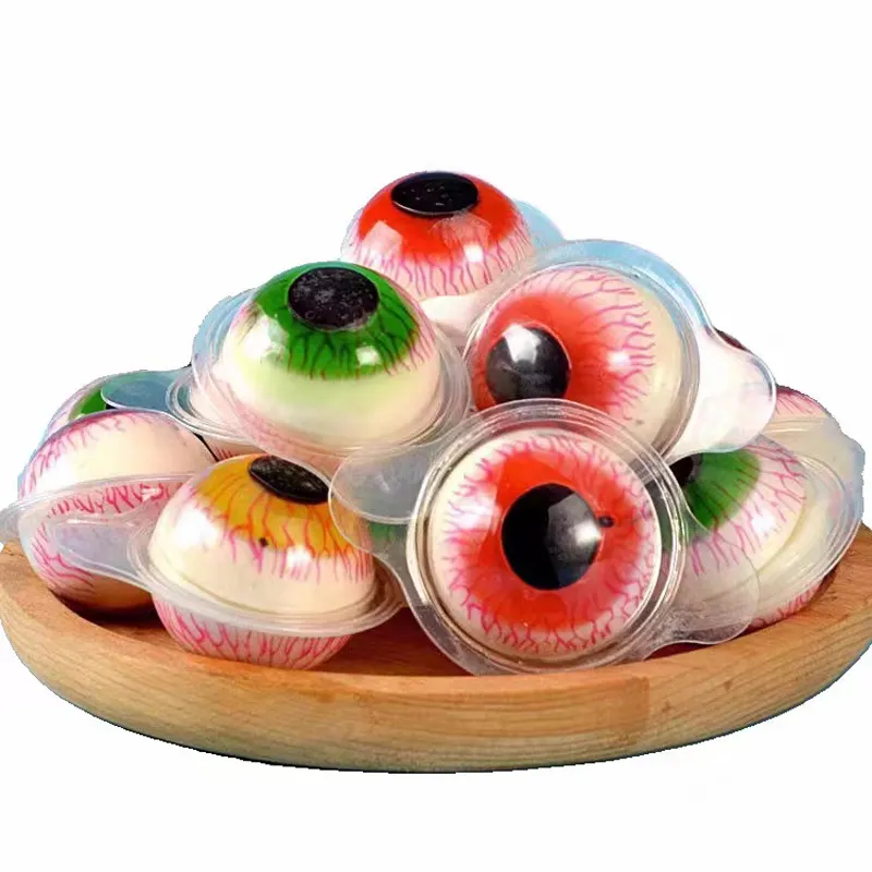 Hot Selling Halal Gummy Eye Balls Weiche Süßigkeiten Sweet Gummy Eyeball Jelly