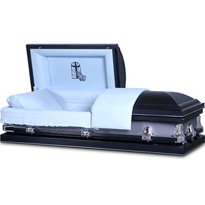 葬儀用の神のケアパネルに20ゲージのスチールアメリカンスタイルの2トーン仕上げの青い棺 - Product Image 2
