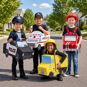 Costume de style western pour enfants en polyester, ensemble de costumes pour jeux de rô<span class=keywords><strong>le</strong></span>, police, pompier, construction, <span class=keywords><strong>ambulance</strong></span>, véhicule, cosplay, Halloween - Product Image 1