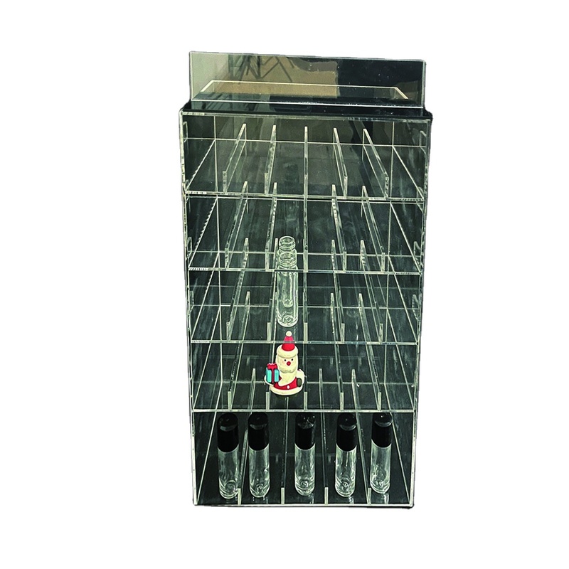 Clear Trapezoidal Cigarette Display Racks Trapezoid