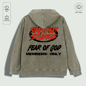 Felpa con Cappuccio 100% Cotone Lavato con Grafica '<span class=keywords><strong>Lupo</strong></span> della Mezzanotte', Multicolore - Product Image 4