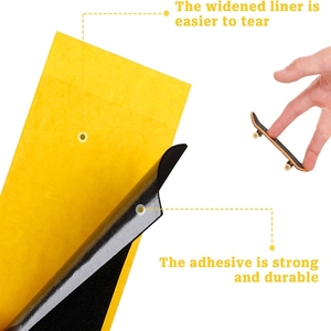 New Foam Grip Fingerboard Tape Black Self-adhesive All-Weather <strong>Skate</strong> Tape for Wood Plastic Deck <strong>Sticker</strong> - Product Image 2