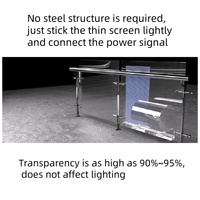Film LED transparent flexible auto-adhésif haute luminosité P10 pour affichage numérique extérieur, publicité vidéo, centre commercial