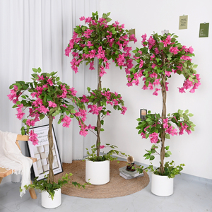 Arbre artificiel de <span class=keywords><strong>bougainvillier</strong></span> de style luxueux détachable, plante verte artificielle, fleurs de <span class=keywords><strong>bougainvillier</strong></span> artificielles, plante en pot artificielle - Product Image 1