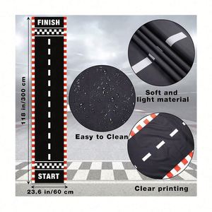 Tapis de course compétitif 2024 de 2 mètres à carreaux, bannière promotionnelle à drapeaux à carreaux - Product Image 2