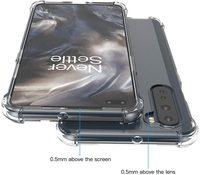 Coque arrière transparente pour téléphone portable, étui de protection HOCAYU en TPU, résistant aux chocs, compatible avec One plus Nord