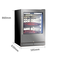Qualité Humidité garantie 65-80% 1-22 ° C 33.8 ~ 71.6 ℉ Cabinet de vieillissement à sec à domicile Autres chambres de maturation par réfrigération pour la viande