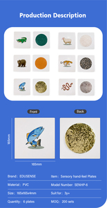 Tavole Tattili Sensoriali EDUsense per Esplorazione Tattile, Giocattolo Educativo Montessori per Bambini e Prescolare, Certificato EN71 - Product Image 2