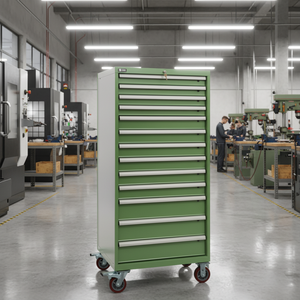 Carro de Herramientas de 13 Cajones Rockshell Reforzado, Gabinete de Herramientas Metálico, Carro de Mecánico, Armario de Herramientas, Caja de Herramientas con Ruedas - Product Image 1