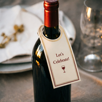 Étiquette de col de bouteille de vin, emballage personnalisé en boîte, boîte en papier pour le branding du vin et des spiritueux, emballage promotionnel